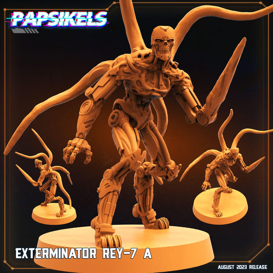 3D Printed Papsikels Xenowars Genesis Exterminator Ret 7 Set 28mm 32mm - Charming Terrain