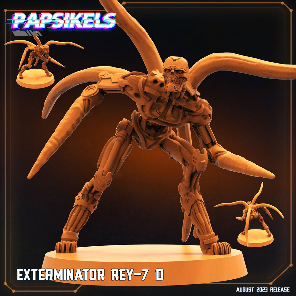 3D Printed Papsikels Xenowars Genesis Exterminator Ret 7 Set 28mm 32mm - Charming Terrain
