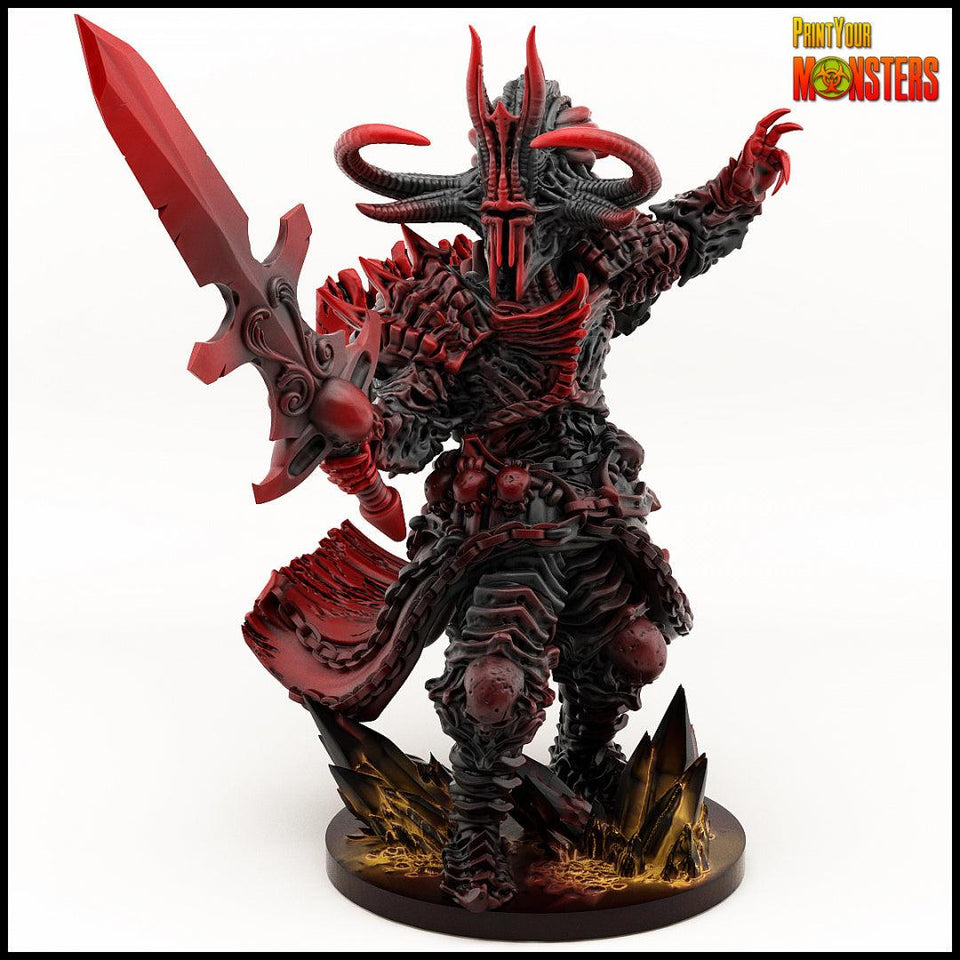 3D Printed Print your Monster Death Knight 28 32mm D&D - Charming Terrain