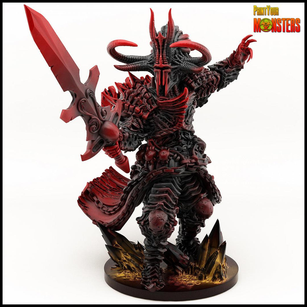 3D Printed Print your Monster Death Knight 28 32mm D&D - Charming Terrain