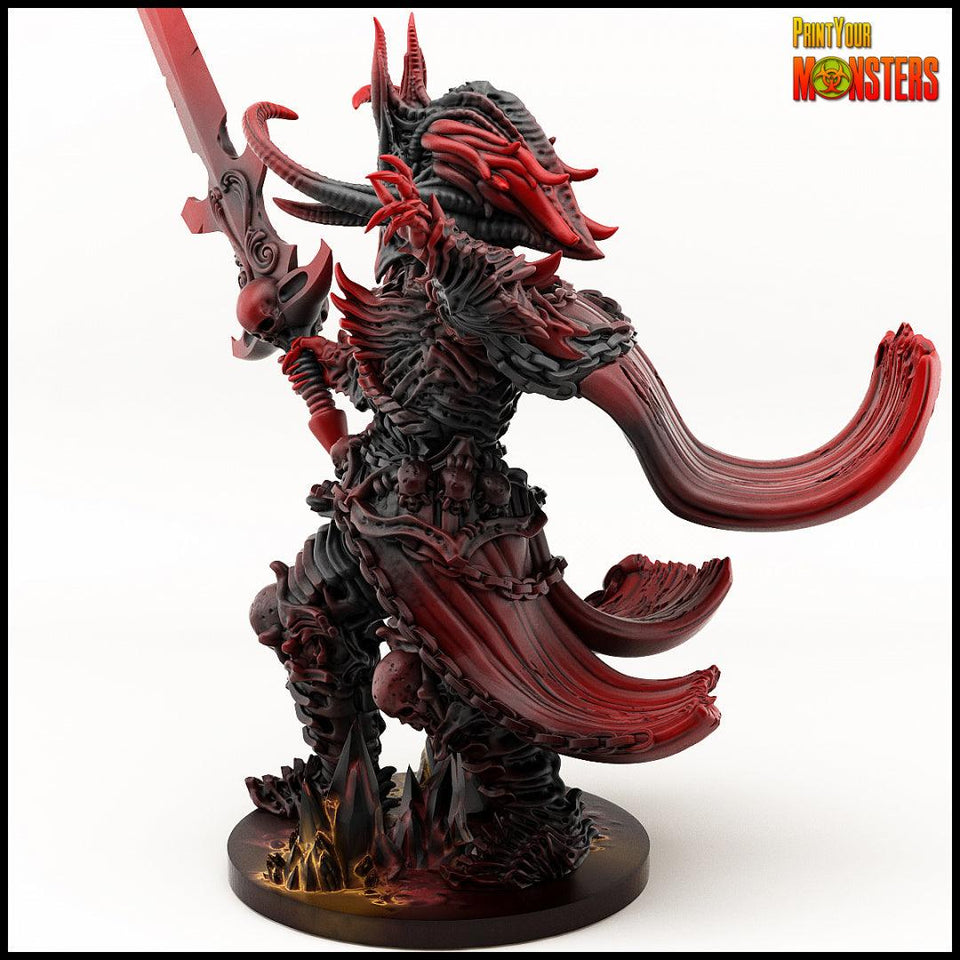 3D Printed Print your Monster Death Knight 28 32mm D&D - Charming Terrain