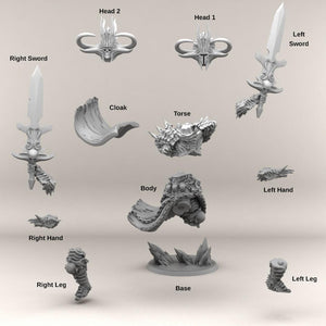 3D Printed Print your Monster Death Knight 28 32mm D&D - Charming Terrain
