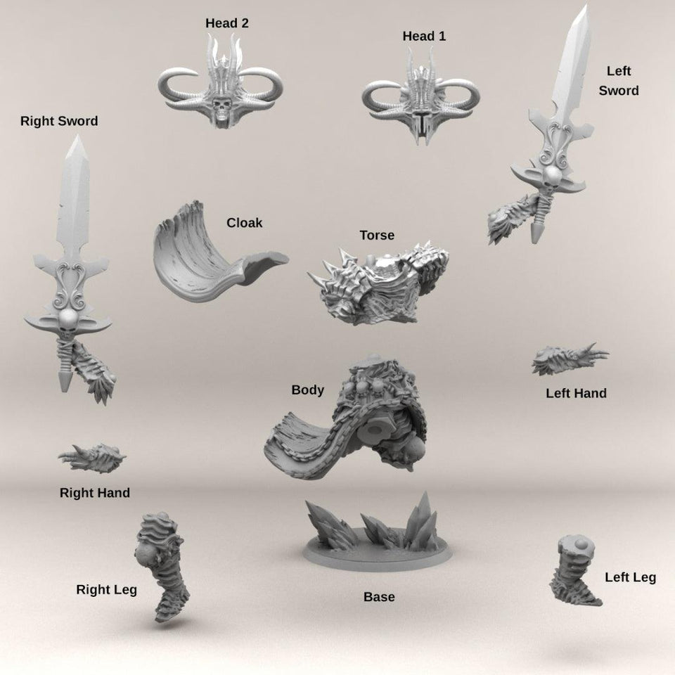 3D Printed Print your Monster Death Knight 28 32mm D&D - Charming Terrain