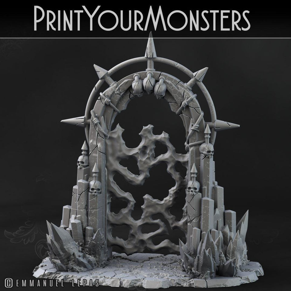 3D Printed Print your Monster Demon Portal 28 32mm D&D - Charming Terrain
