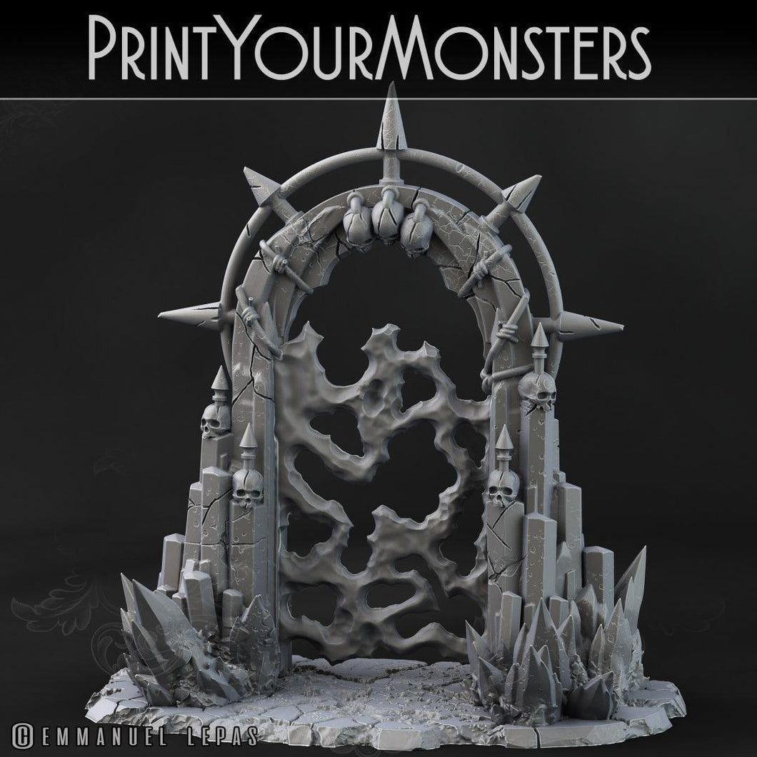 3D Printed Print your Monster Demon Portal 28 32mm D&D - Charming Terrain