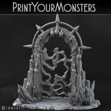 3D Printed Print your Monster Demon Portal 28 32mm D&D - Charming Terrain