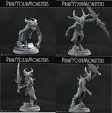 3D Printed Print your Monster Demons Set 28 32mm D&D - Charming Terrain