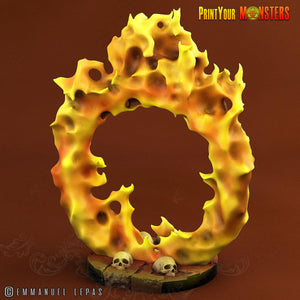3D Printed Print your Monster Fire Hell Portal Pumpkins From Hell 28 32mm D&D - Charming Terrain