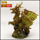 3D Printed Print your Monster Forest Dragon 28 32mm D&D - Charming Terrain