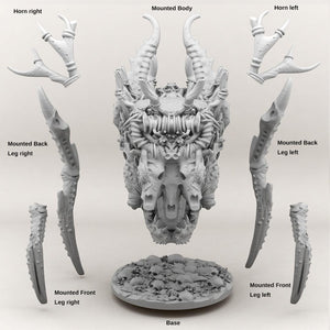 3D Printed Print your Monster Giant Mounted Forest Creature 28 32mm D&D - Charming Terrain