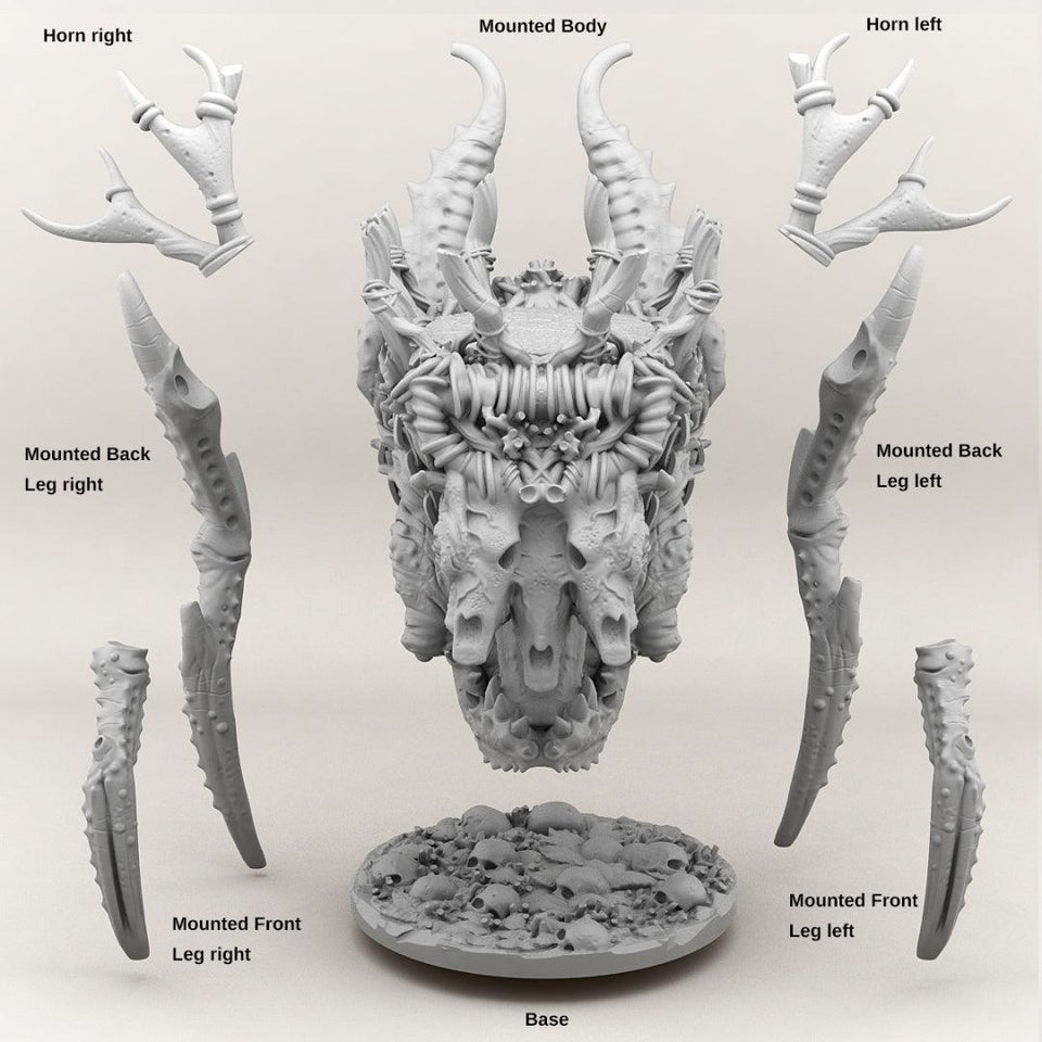 3D Printed Print your Monster Giant Mounted Forest Creature 28 32mm D&D - Charming Terrain