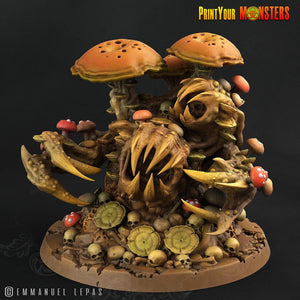 3D Printed Print Your Monster Giant Mushroom Monster The Lost Mushrooms 28mm - 32mm D&D Wargaming - Charming Terrain