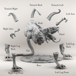 3D Printed Print your Monster Giant Mutant Rat 28 32mm D&D - Charming Terrain