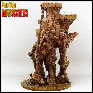 3D Printed Print your Monster Golem 28 32mm D&D - Charming Terrain