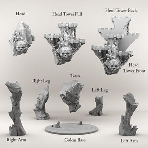 3D Printed Print your Monster Golem 28 32mm D&D - Charming Terrain