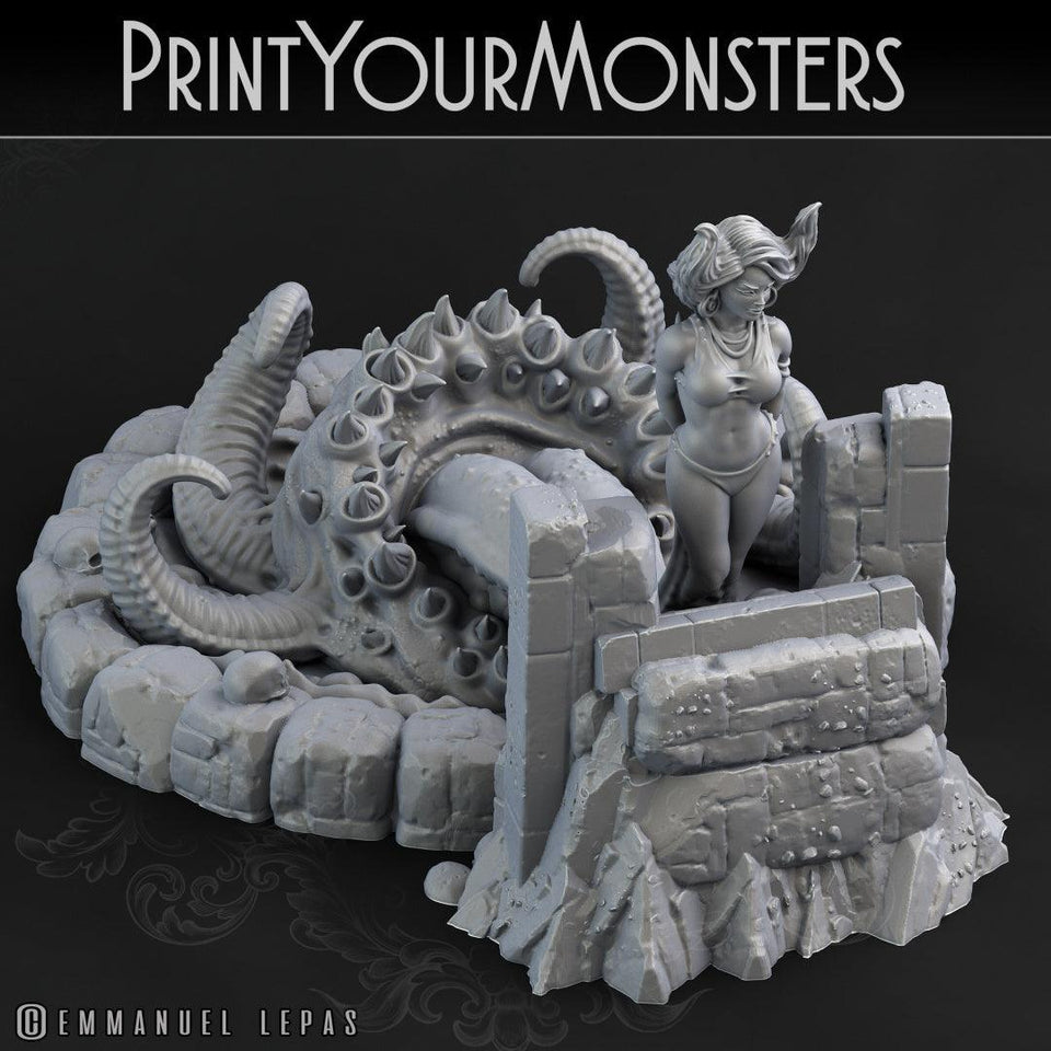 3D Printed Print your Monster Mutant Mimic 28 32mm D&D - Charming Terrain