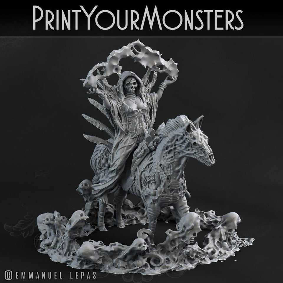 3D Printed Print your Monster Necromancer 28 32mm D&D - Charming Terrain