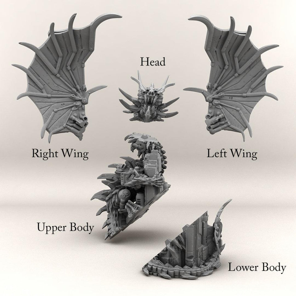 3D Printed Print your Monster Robot Dragon 28 32mm D&D - Charming Terrain