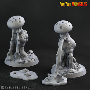 3D Printed Print Your Monster Toxic Mushrooms The Lost Mushrooms 28mm - 32mm D&D Wargaming - Charming Terrain