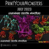 3D Printed Print Your Monsters Amethyst Dragon Legendary Crystal Monsters 28mm - 32mm D&D Wargaming - Charming Terrain
