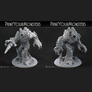 3D Printed Print Your Monsters Basalt Earth Elemental Set 28mm - 32mm D&D Wargaming - Charming Terrain