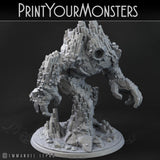 3D Printed Print Your Monsters Basalt Earth Elemental Set 28mm - 32mm D&D Wargaming - Charming Terrain