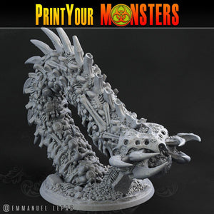 3D Printed Print Your Monsters Bones Worms Land of Bones Set 28mm - 32mm D&D Wargaming - Charming Terrain