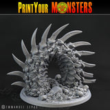 3D Printed Print Your Monsters Bones Worms Land of Bones Set 28mm - 32mm D&D Wargaming - Charming Terrain
