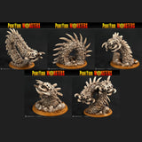 3D Printed Print Your Monsters Bones Worms Land of Bones Set 28mm - 32mm D&D Wargaming - Charming Terrain