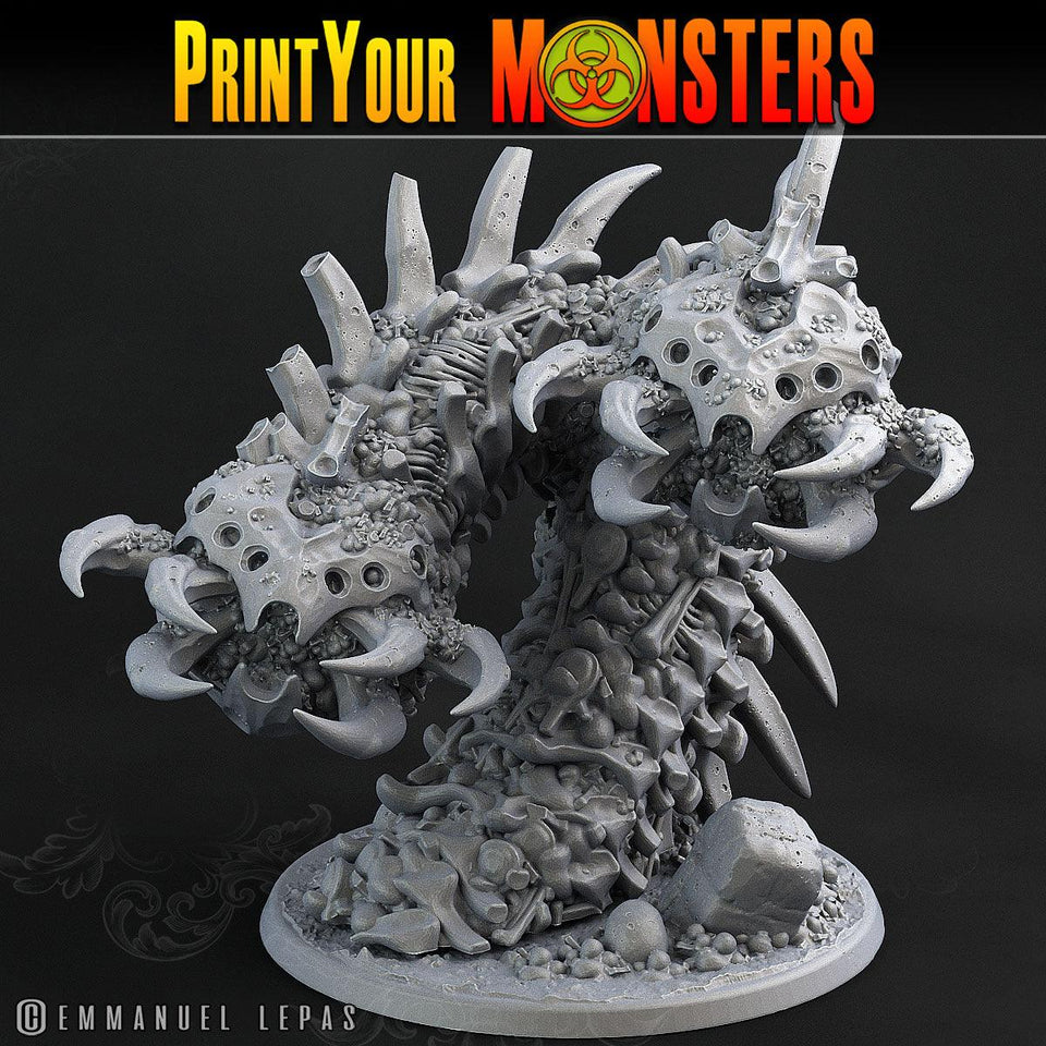 3D Printed Print Your Monsters Bones Worms Land of Bones Set 28mm - 32mm D&D Wargaming - Charming Terrain