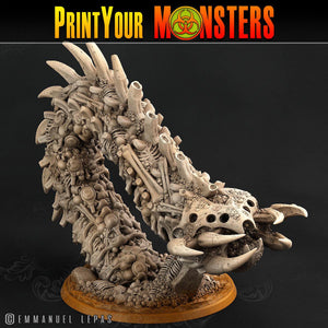 3D Printed Print Your Monsters Bones Worms Land of Bones Set 28mm - 32mm D&D Wargaming - Charming Terrain