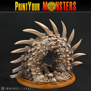 3D Printed Print Your Monsters Bones Worms Land of Bones Set 28mm - 32mm D&D Wargaming - Charming Terrain