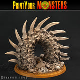 3D Printed Print Your Monsters Bones Worms Land of Bones Set 28mm - 32mm D&D Wargaming - Charming Terrain