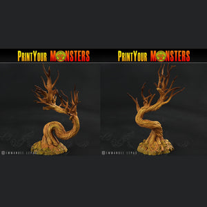 3D Printed Print Your Monsters Creepy Dark Trees The Shadowcreep Wood Set 28mm - 32mm D&D Wargaming - Charming Terrain