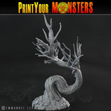 3D Printed Print Your Monsters Creepy Dark Trees The Shadowcreep Wood Set 28mm - 32mm D&D Wargaming - Charming Terrain