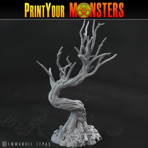 3D Printed Print Your Monsters Creepy Dark Trees The Shadowcreep Wood Set 28mm - 32mm D&D Wargaming - Charming Terrain
