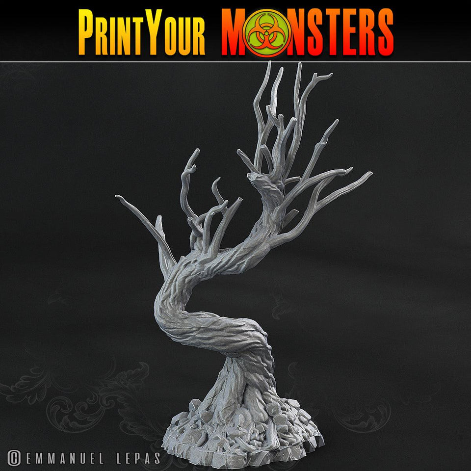 3D Printed Print Your Monsters Creepy Dark Trees The Shadowcreep Wood Set 28mm - 32mm D&D Wargaming - Charming Terrain