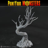 3D Printed Print Your Monsters Creepy Dark Trees The Shadowcreep Wood Set 28mm - 32mm D&D Wargaming - Charming Terrain