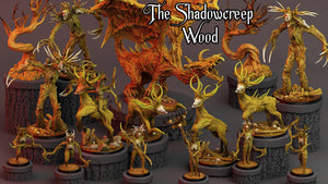 3D Printed Print Your Monsters Creepy Dark Trees The Shadowcreep Wood Set 28mm - 32mm D&D Wargaming - Charming Terrain