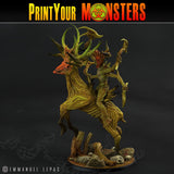 3D Printed Print Your Monsters Dark Tree Man Champion The Shadowcreep Wood Set 28mm - 32mm D&D Wargaming - Charming Terrain