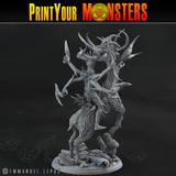 3D Printed Print Your Monsters Dark Tree Man Champion The Shadowcreep Wood Set 28mm - 32mm D&D Wargaming - Charming Terrain