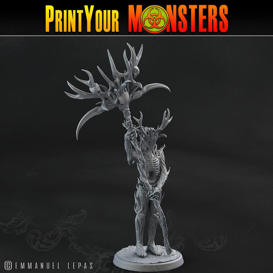 3D Printed Print Your Monsters Dark Tree Men The Shadowcreep Wood Set 28mm - 32mm D&D Wargaming - Charming Terrain