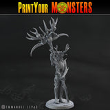 3D Printed Print Your Monsters Dark Tree Men The Shadowcreep Wood Set 28mm - 32mm D&D Wargaming - Charming Terrain