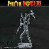 3D Printed Print Your Monsters Dark Tree Men The Shadowcreep Wood Set 28mm - 32mm D&D Wargaming - Charming Terrain