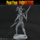 3D Printed Print Your Monsters Dark Tree Men The Shadowcreep Wood Set 28mm - 32mm D&D Wargaming - Charming Terrain