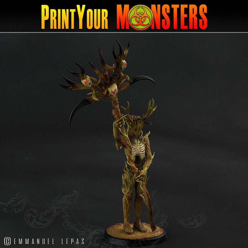 3D Printed Print Your Monsters Dark Tree Men The Shadowcreep Wood Set 28mm - 32mm D&D Wargaming - Charming Terrain