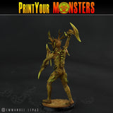 3D Printed Print Your Monsters Dark Tree Men The Shadowcreep Wood Set 28mm - 32mm D&D Wargaming - Charming Terrain