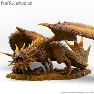 3D Printed Print Your Monsters Desert Dragon Desert Orcs Set 28mm - 32mm D&D Wargaming - Charming Terrain