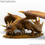 3D Printed Print Your Monsters Desert Dragon Desert Orcs Set 28mm - 32mm D&D Wargaming - Charming Terrain