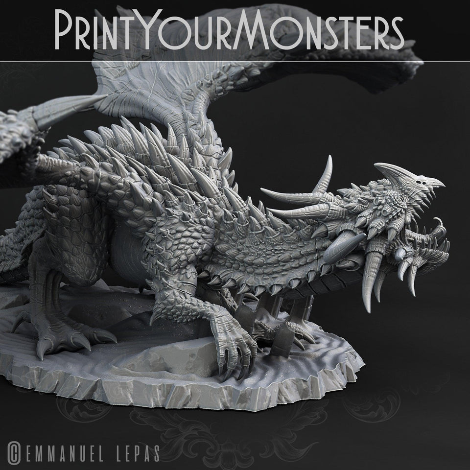 3D Printed Print Your Monsters Desert Dragon Desert Orcs Set 28mm - 32mm D&D Wargaming - Charming Terrain